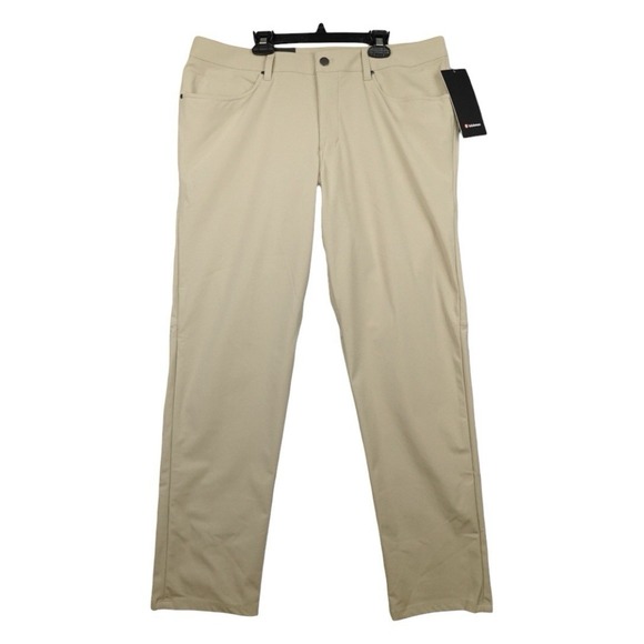 Lululemon Pants Men's 36x32 ABC Classic Beige TRNH LM5ADES Warpstreme Golf New